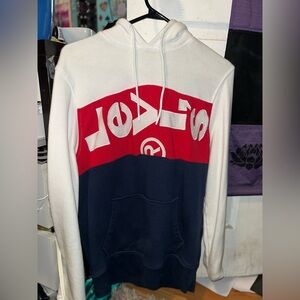 Levi’s Hoodie Sweatshirt - White/Red/Navy